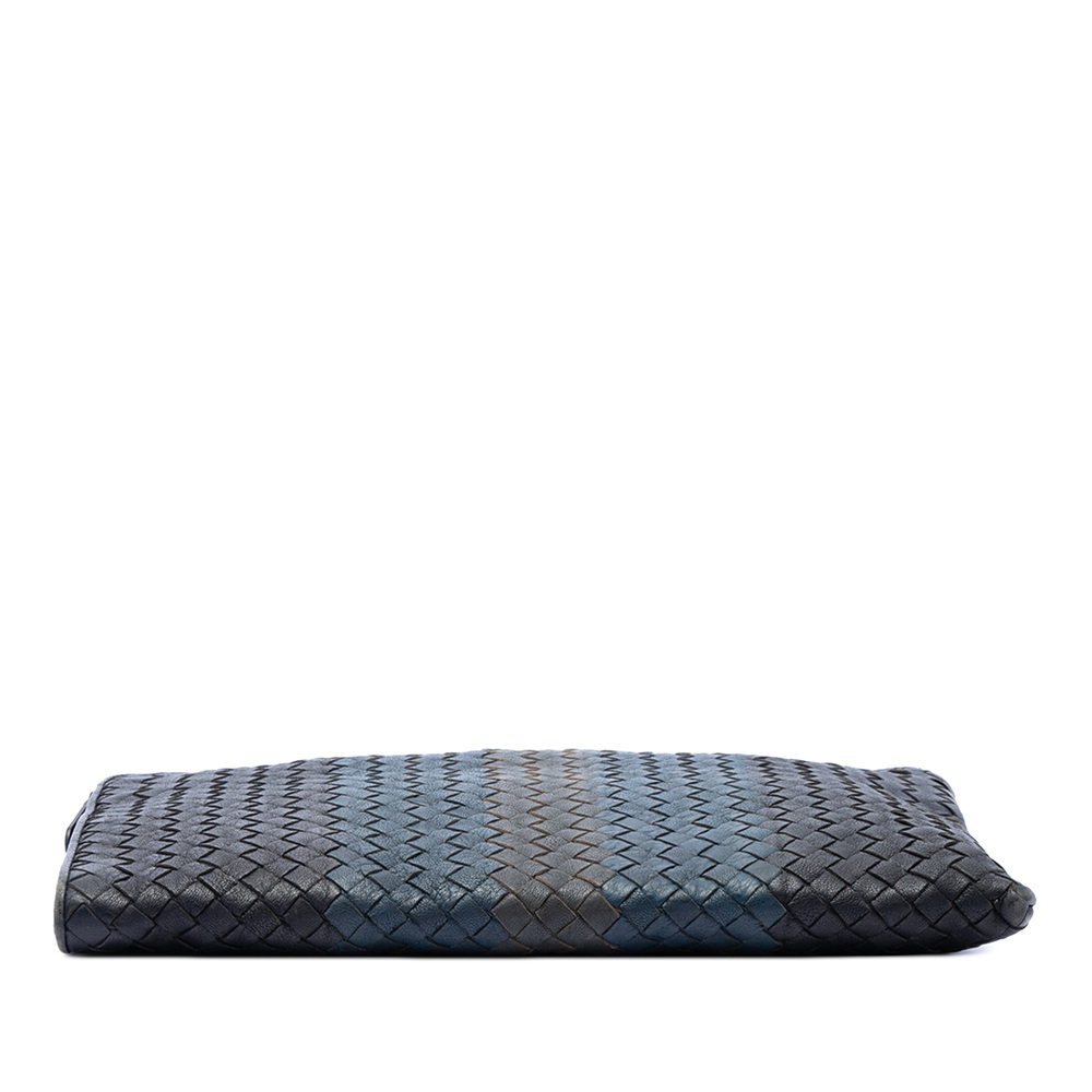 Pre-Loved Bottega Veneta Tricolor Nappa Intrecciato Clutch - Picture 3 of 6